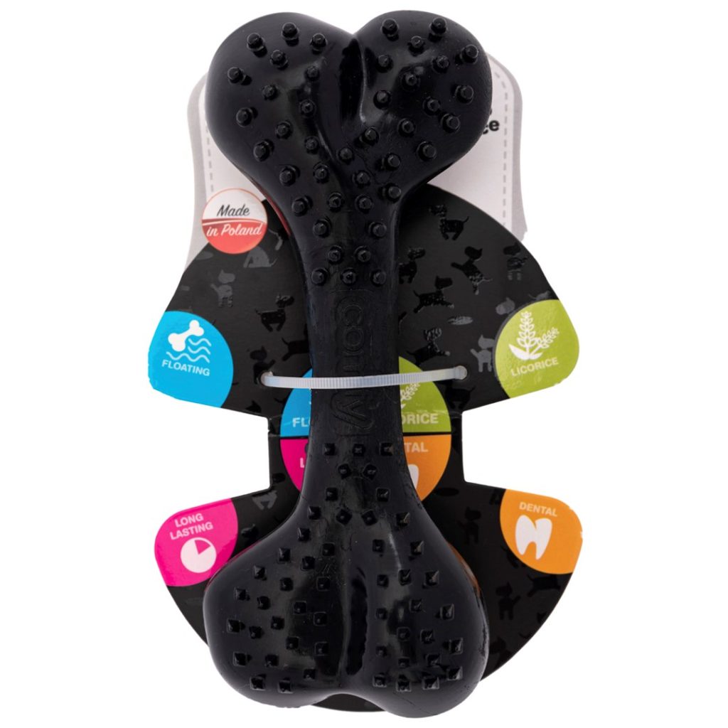 COMFY TOY DENTAL BONE LIC. 16,5CM BLAC X