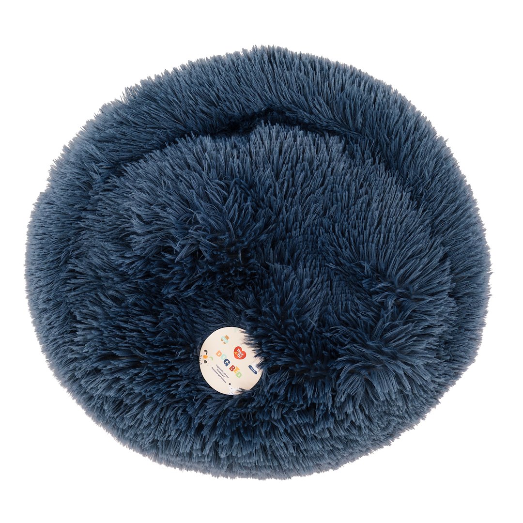 HAP BED FLUFFY BLUE 51X51X7CM
