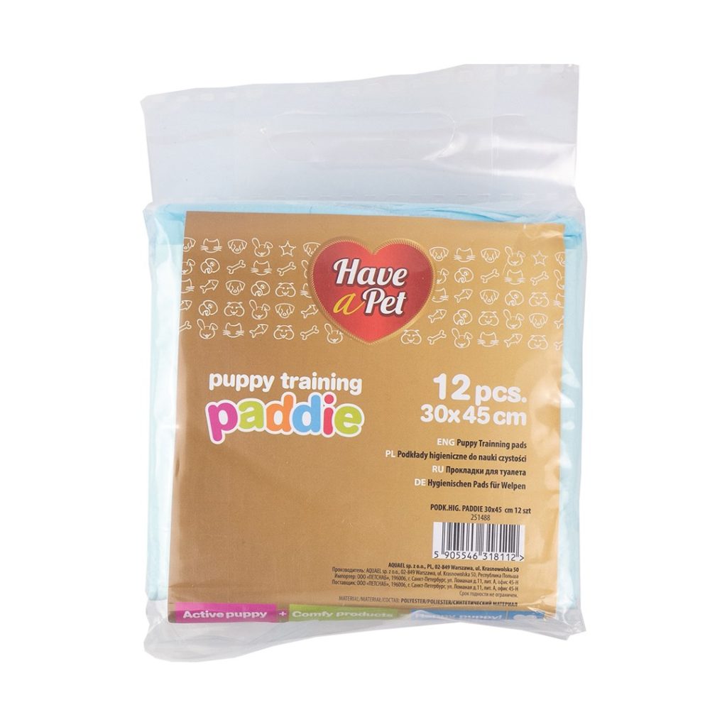 HAP TRAIN.PADS PADDIE 30X45CM/12PCS