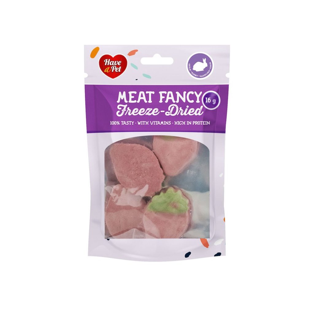 HAP FREEZE DRIED DOG RABBIT STRAWBE. 16G