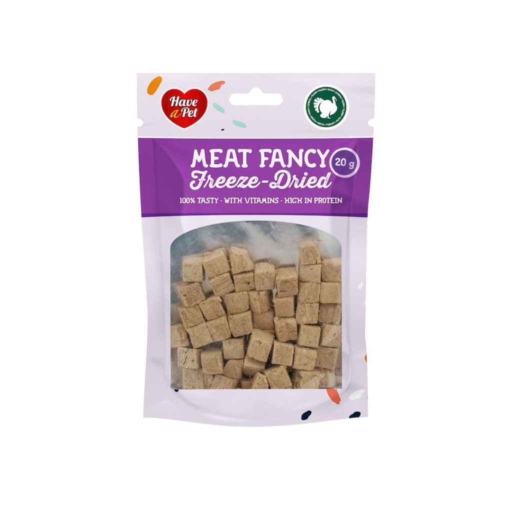 HAP FREEZE DRIED DOG TURKEY CUBES 20G