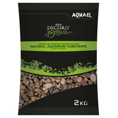 NATURAL MULTICOLORED GRAVEL 5-10 mm 2KG