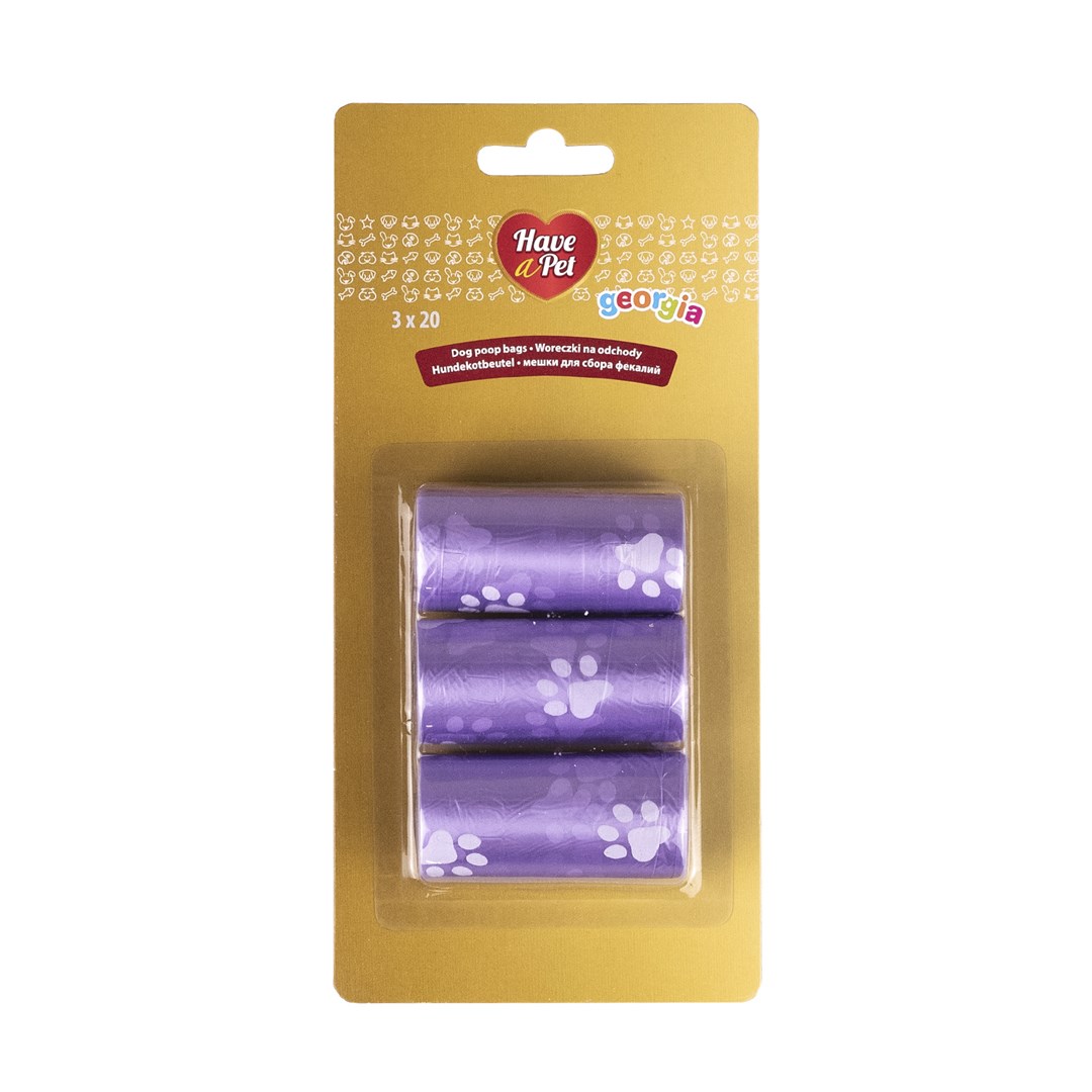 HAP BAGS GEORGIA POOP BAGS 3x20 pcs