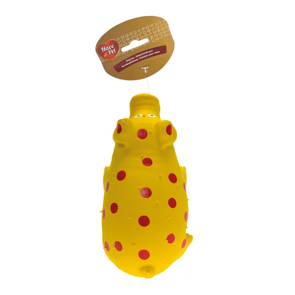 HAP TOY PIGGY DOT YELLOW 21 cm