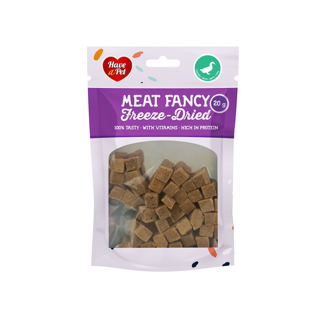 HAP FREEZE DRIED DOG DUCK CUBES 20G