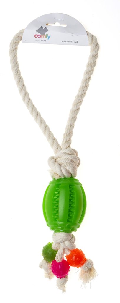 COMFY TOY ROBBI RUGBY GREEN+ROPE X
