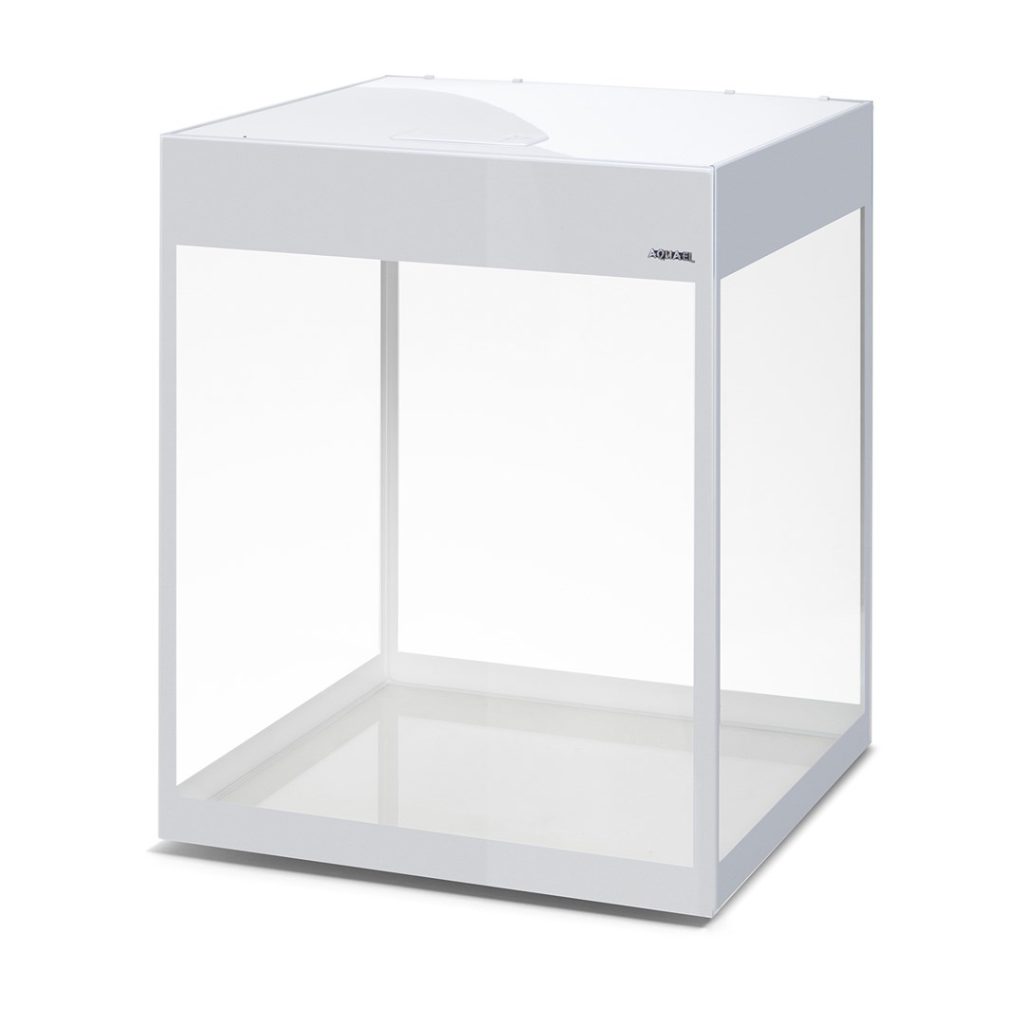AQUARIUM SET GLOSSY CUBE D&N WHITE