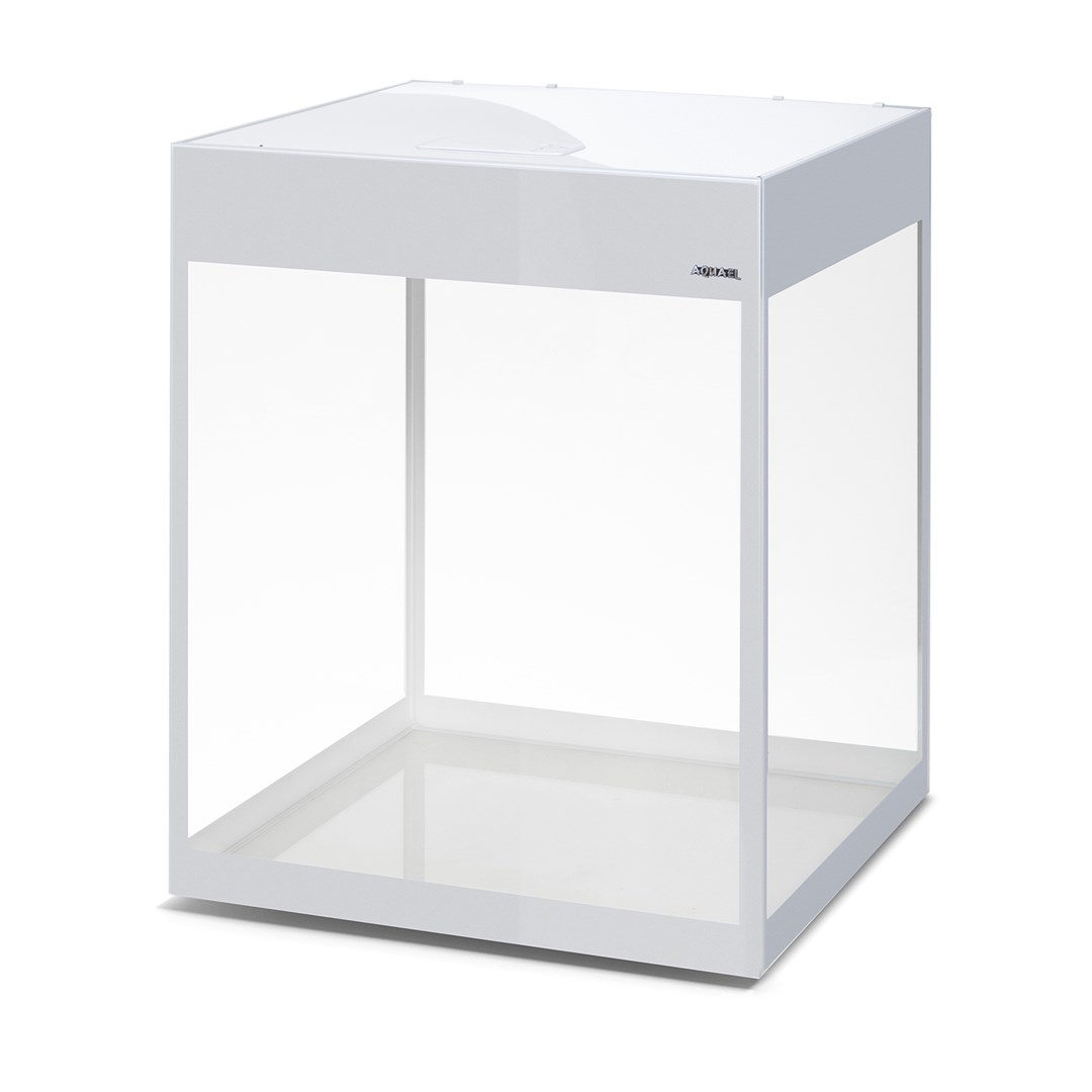 AQUARIUM SET GLOSSY CUBE D&N WHITE