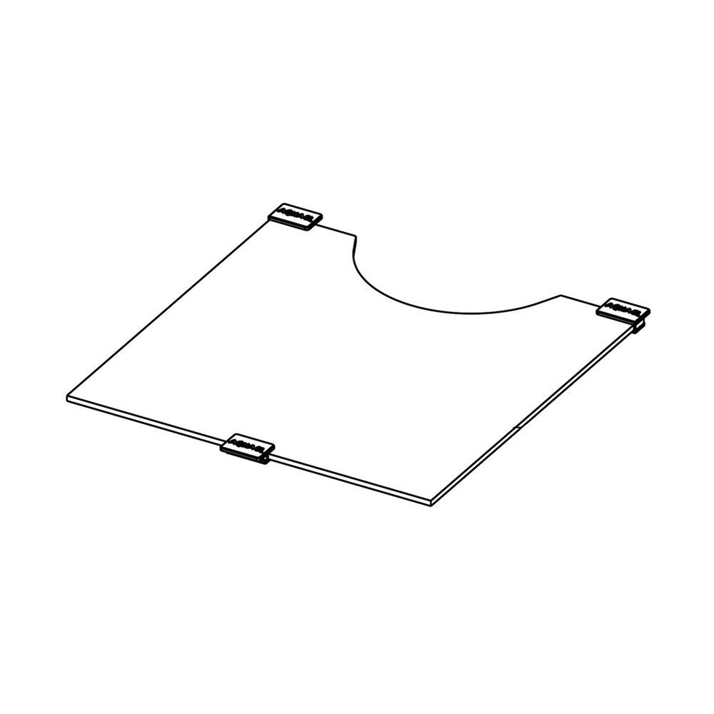 Curved glass separator SSS 20 black