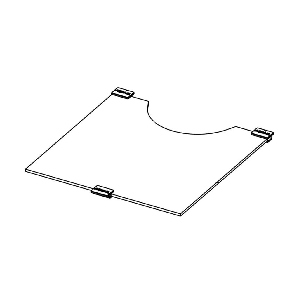 Glass separator OPTIBENT 70 black