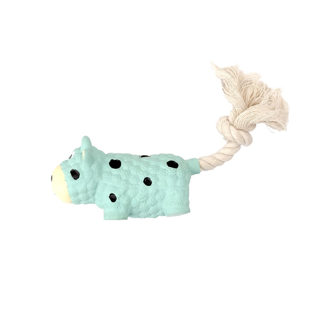 HAP TOY LX COW BLUE ROPE 22,5CM