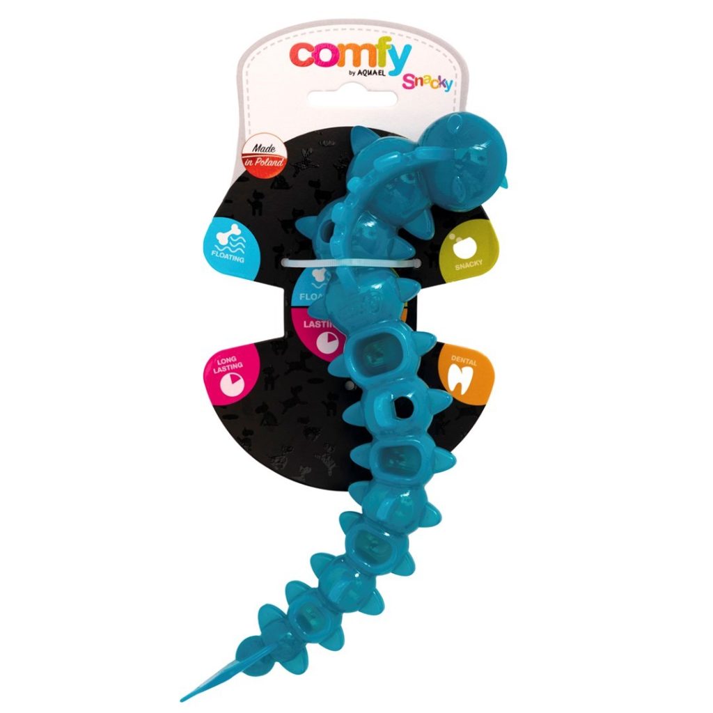 COMFY TOY SNACKY WORM 22X8CM TURQ