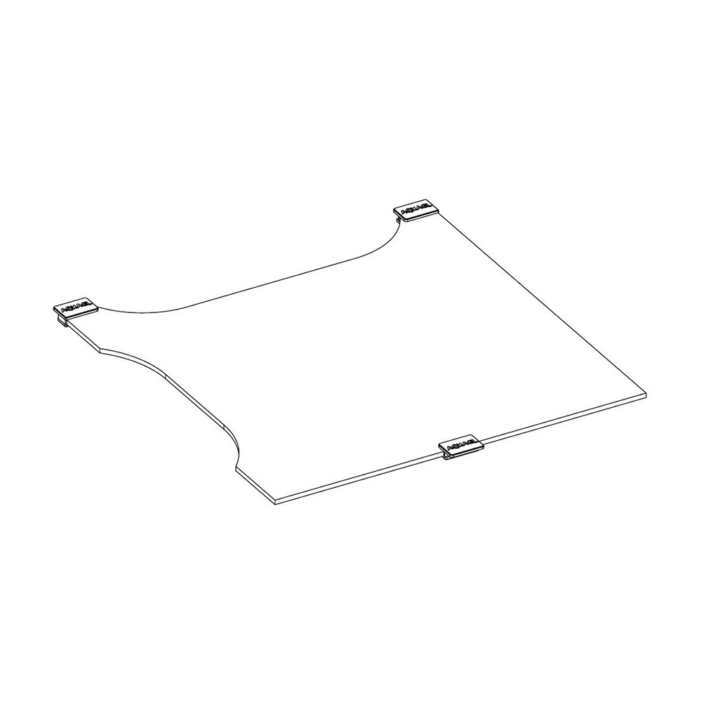 Glass separator SHRIMP DUO 35 black