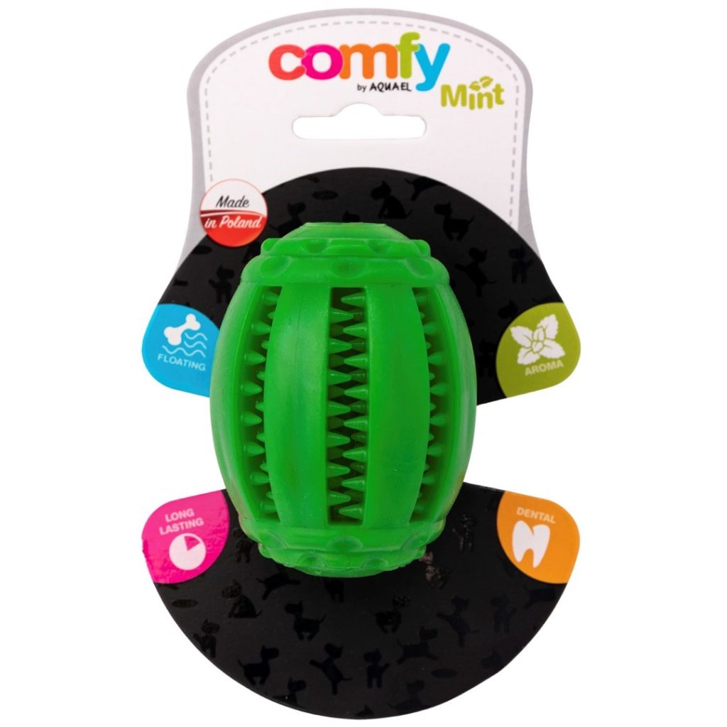 COMFY TOY DENTAL RUGBY MINT 8X6,5CM GREE