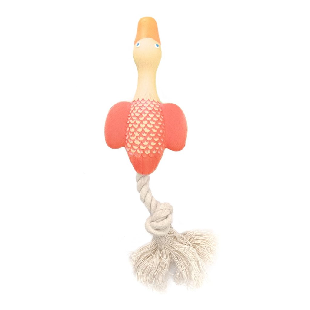 HAP TOY LX DUCK ROPE YELLOW 23CM