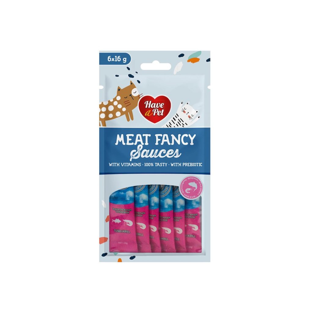 HAP FANCY SAUCES CAT TUNA AND KRILL 6X16
