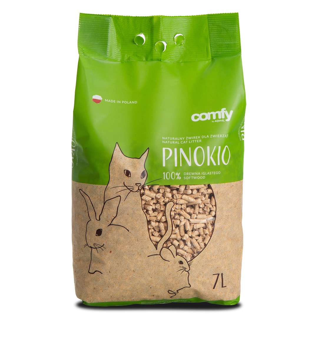 COMFY LITTER PINOKIO WOODEN 7L