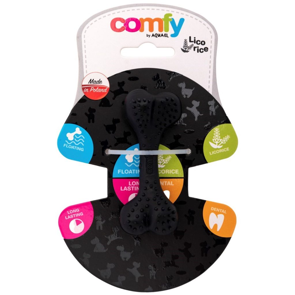 COMFY TOY DENTAL BONE LIC. 8,5CM BLA X