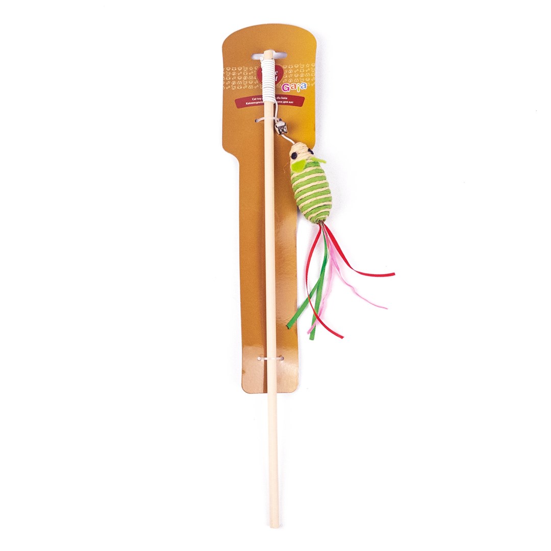 HAP TOY GAIA ROD W/MOUSE BELL 40CM